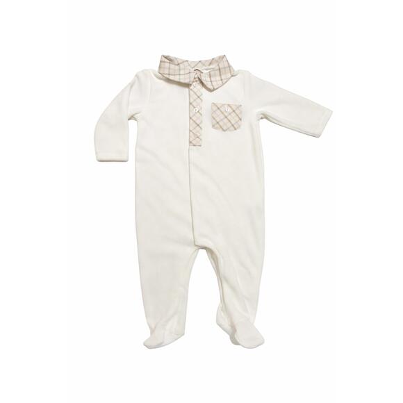 NEW PATACHOU baby babygrow jumpsuit in ecru